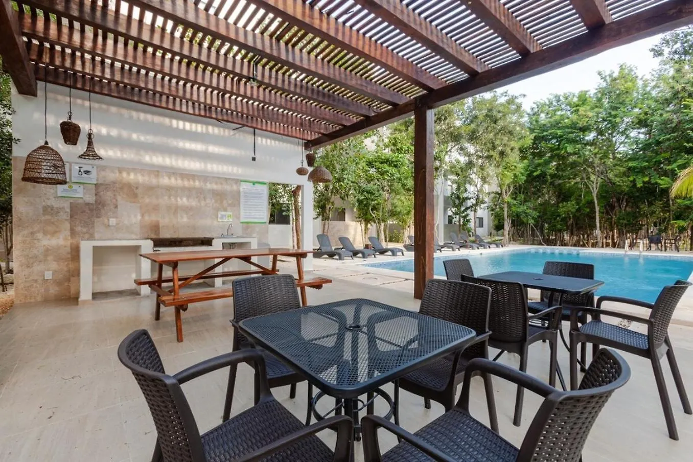 Modern Condo Wifi 200Mb, 2 Gyms, 6Pools, Balcony Mexiko